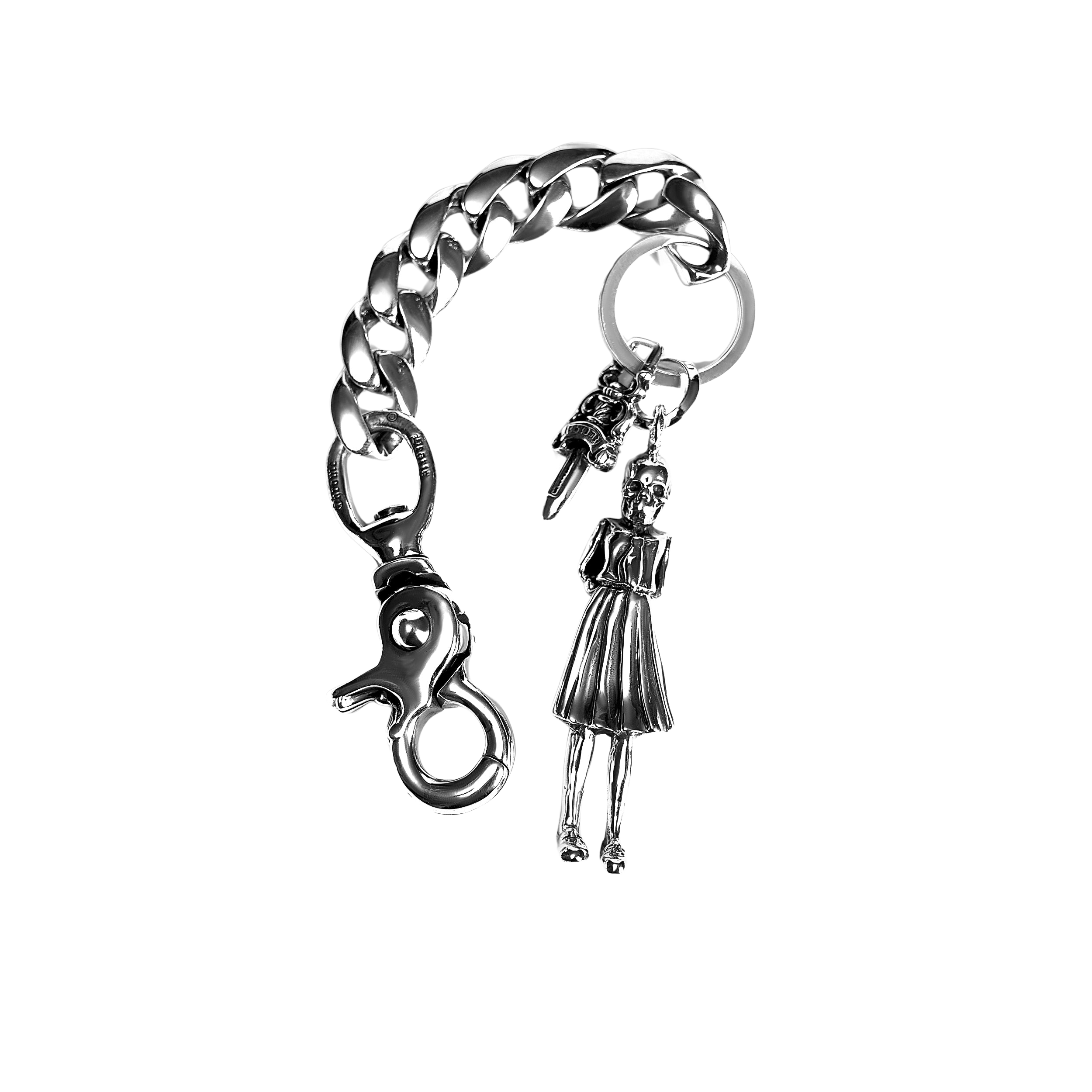 9 LINK KEY CHAIN WITH FOTI SKIPPY AND DAGGER KEY RING